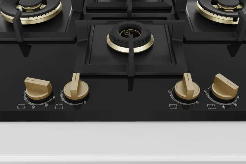 Bosch Series 6 Gas hob 75 cm Tempered glass, Black - Image 2