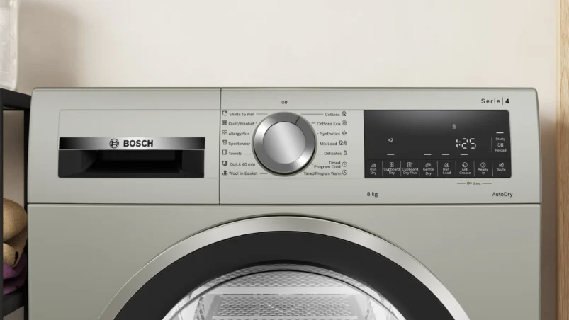 Bosch WPG23108IN Series 4 condenser tumble dryer 8 kg Silver inox - Image 3
