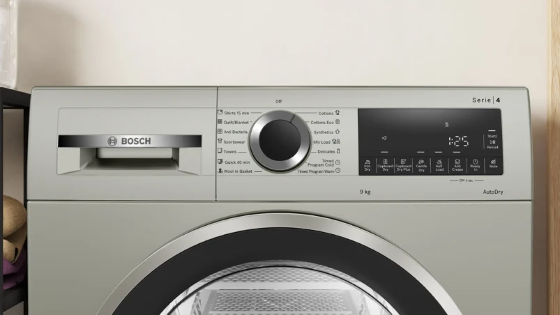 Bosch WPG24108IN Series 4 condenser tumble dryer 9 kg Silver inox - Image 2