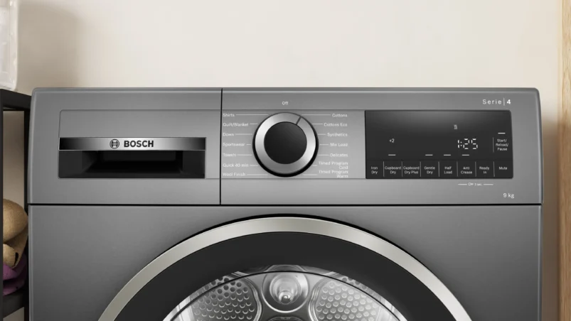 Bosch WQG2420RIN Series 4 heat pump tumble dryer 9 kg Cast iron grey