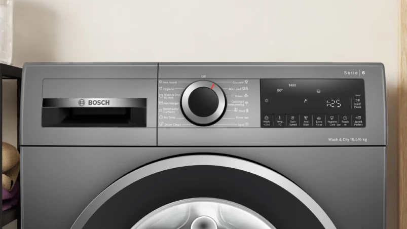 Bosch WNA2E4UCIN Series 6 washer dryer 10.5/6 kg , Cast iron grey