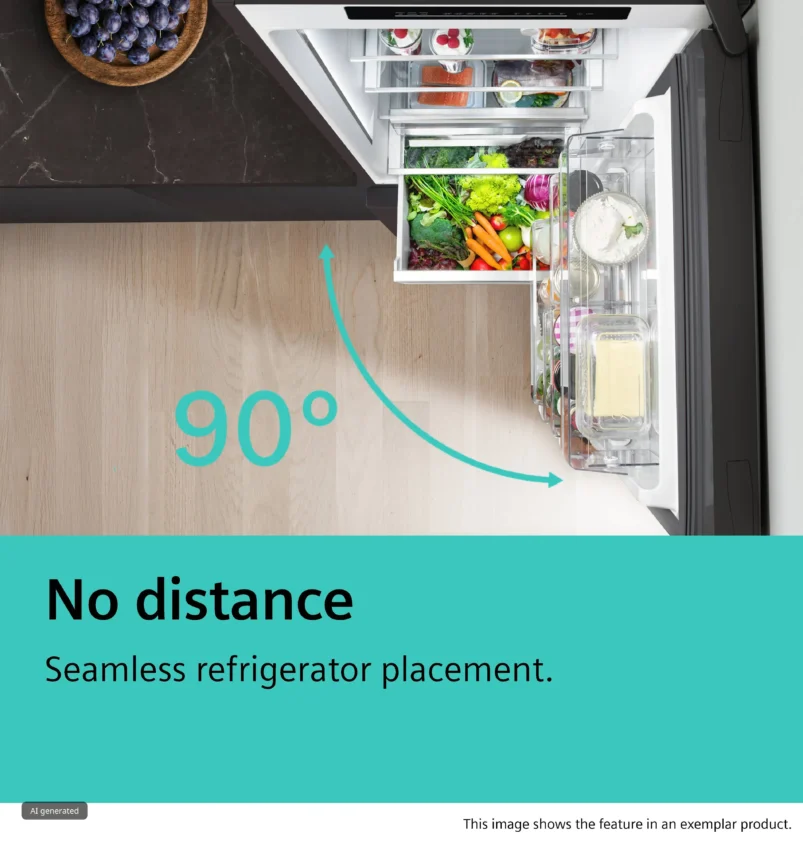 Siemens KG56NCX41I  iQ300 free-standing fridge-freezer with freezer at bottom 193 x 70 cm Brushed black steel antiFingerprint
