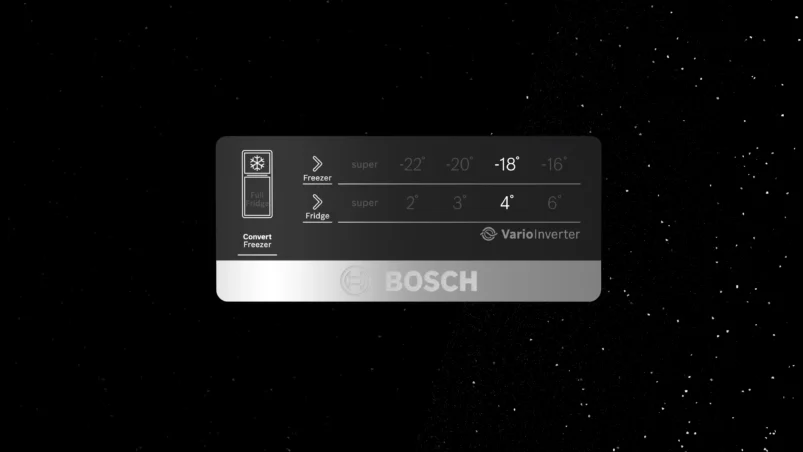 Bosch CTC29K22VI Series 4 free-standing fridge-freezer with freezer at top 168 x 60.5 cm Dark grey metallic, Total No Frost
