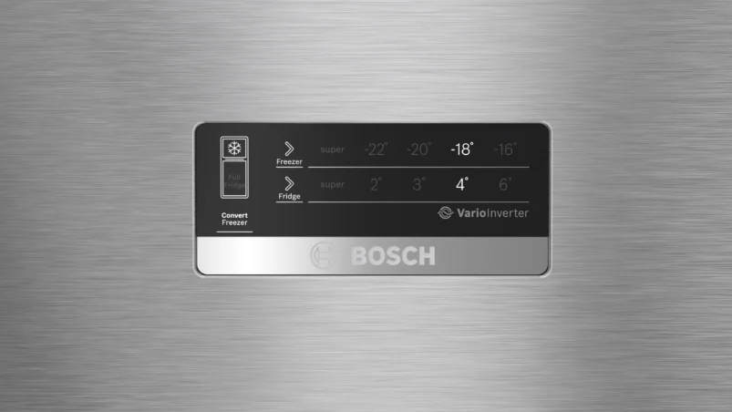 Bosch CTC29S22VI Series 4 free-standing fridge-freezer with freezer at top 168 x 60.5 cm Silver, Total No Frost