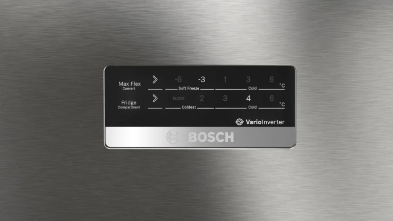 Bosch CMC36S03NI Series 6 free-standing fridge-freezer with freezer at top 187 x 67 cm