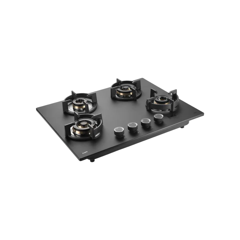 PRS 654- 4 Burners Built-in Hob, Digital Timer, 8mm Thick Premium Frosted Black Glass - Image 2