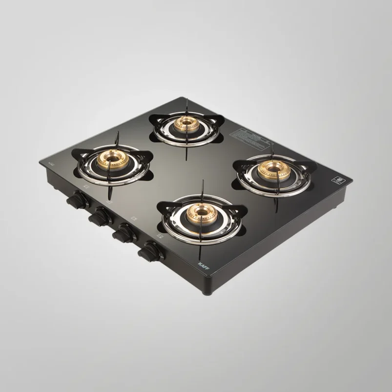 Kaff CTR 58 4B 4 Burner Cooktop | Slim Glass Top Gas