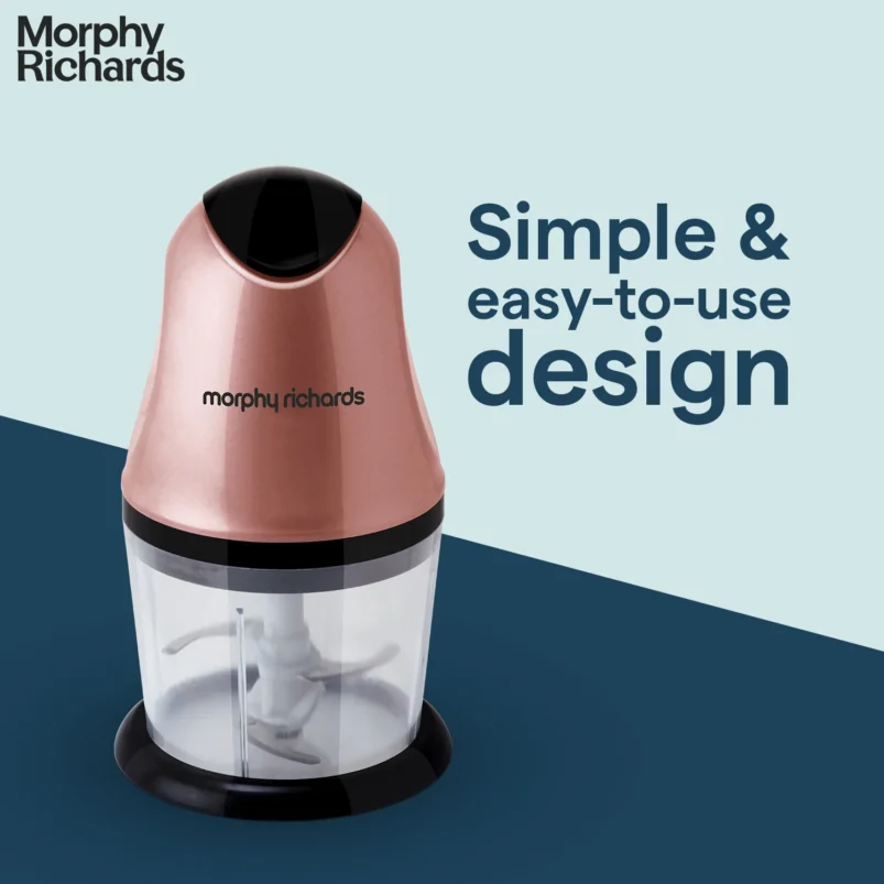 Morphy Richards Mini Chopper 300W (Rose Gold) - Image 3