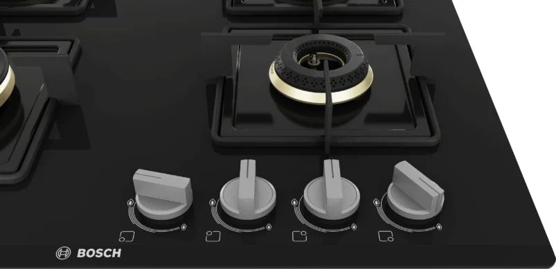 Bosch Series 4 Gas hob 90 cm Tempered glass, Black - Image 3
