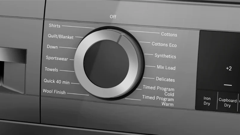 Bosch WQG2420RIN Series 4 heat pump tumble dryer 9 kg Cast iron grey - Image 3