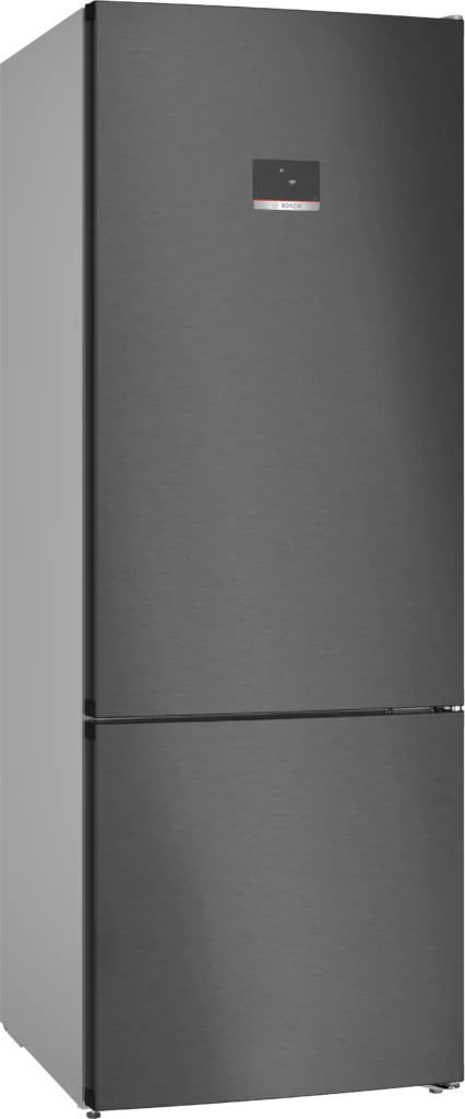 Bosch KGN56CX41I Series 4 free-standing fridge-freezer with freezer at bottom 193 x 70 cm Brushed black steel anti-fingerprint