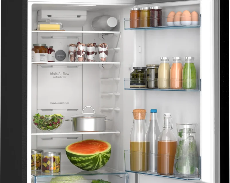 Bosch CTC29K22VI Series 4 free-standing fridge-freezer with freezer at top 168 x 60.5 cm Dark grey metallic, Total No Frost - Image 3
