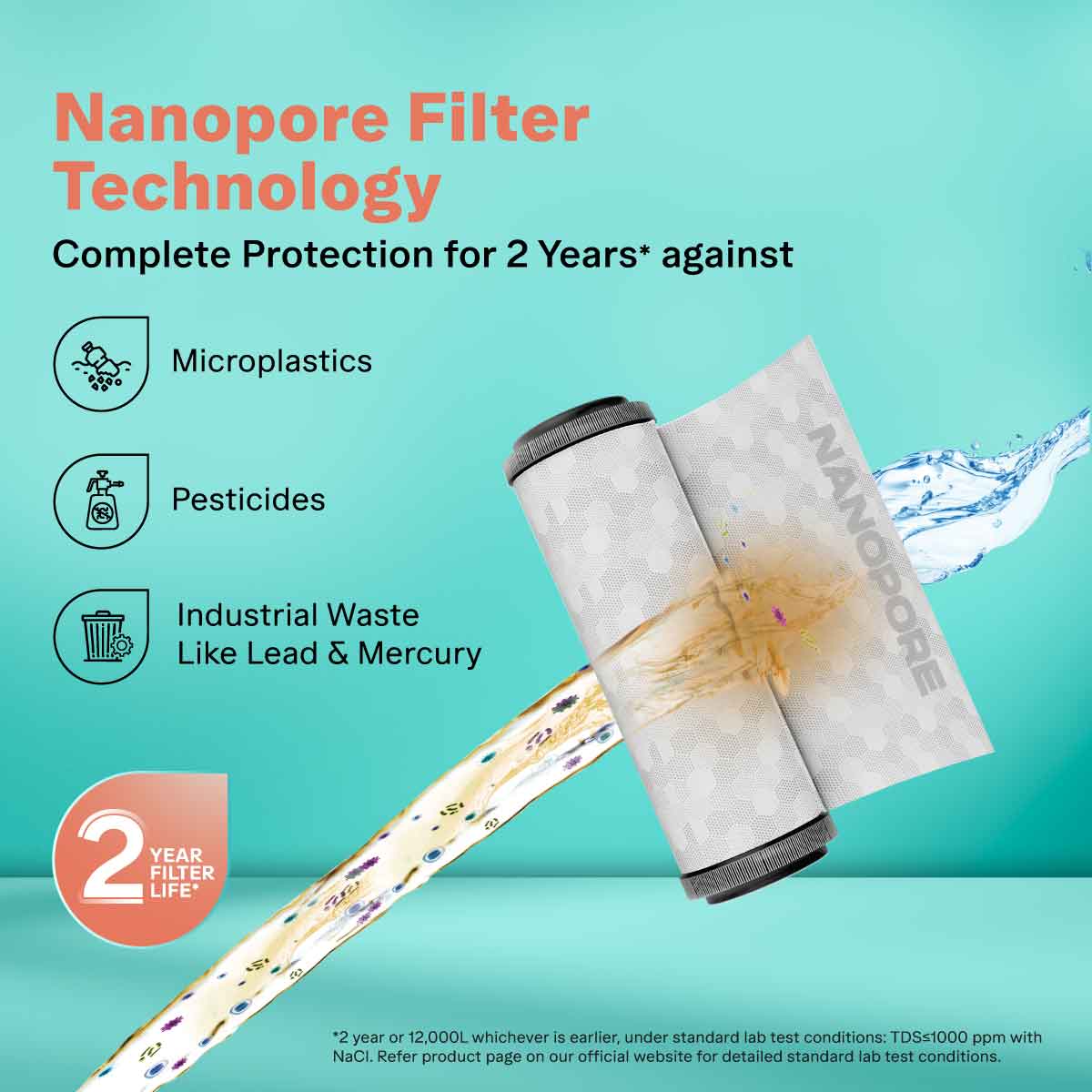 Aquaguard Enrich Neo 2X RO+UV Water Purifier | 2 Year Filter Life | With Mega Sediment Filter - Image 3