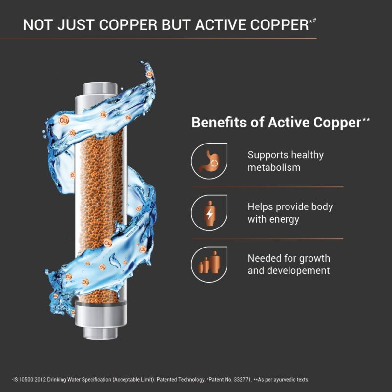 Aquaguard Enrich Superio RO+UV Stainless Steel Copper Water Purifier - Image 3