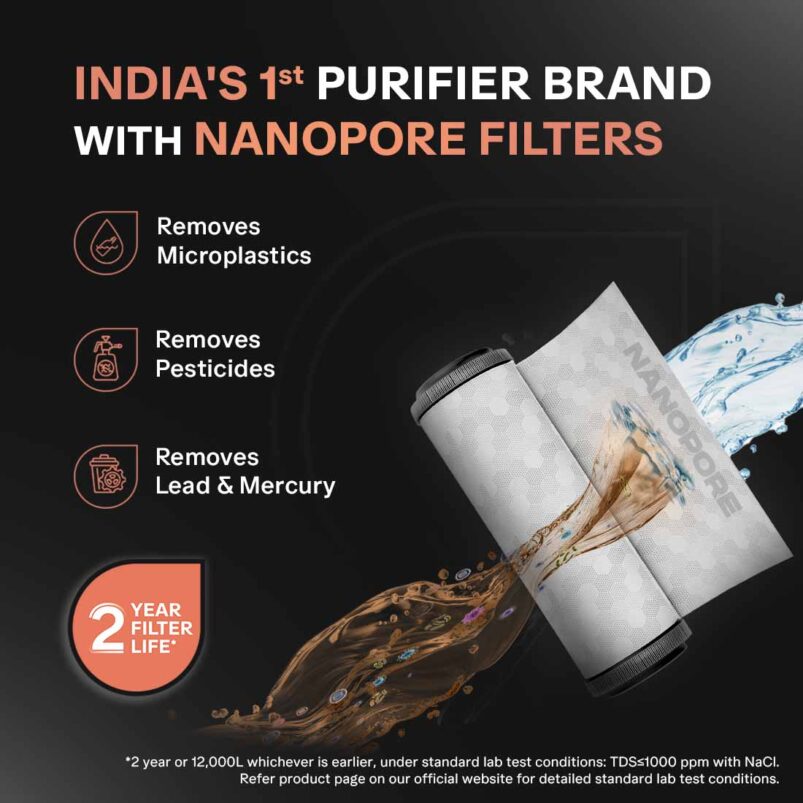 Aquaguard Aspire Blaze 2X RO+UV Stainless Steel Water Purifier | 2 Year Filter Life | With Mega Sediment Filter - Image 3