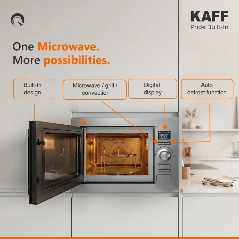 KAFF KB4A - 28L Built-in Microwave with Multi-Programming & Auto Cooking Menu - Image 4