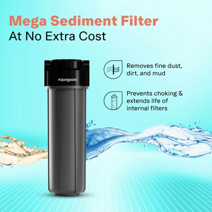 Aquaguard Enrich Crest UV 2X Water Purifier | 2 Year Filter Life | With Mega Sediment Filter - Image 4