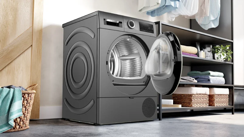Bosch WQG2420RIN Series 4 heat pump tumble dryer 9 kg Cast iron grey - Image 4