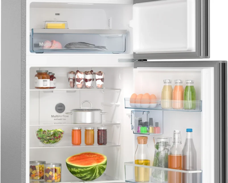 Bosch CMC36K03NI Series 4 free-standing fridge-freezer with freezer at top 187 x 67 cm - Image 4