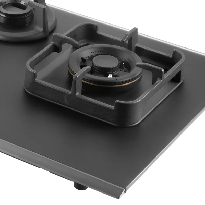 CRYSTAL NOIR 1104- 4 Burners Built-in Hob with Frosted Crystal Black Glass Finish - Image 4