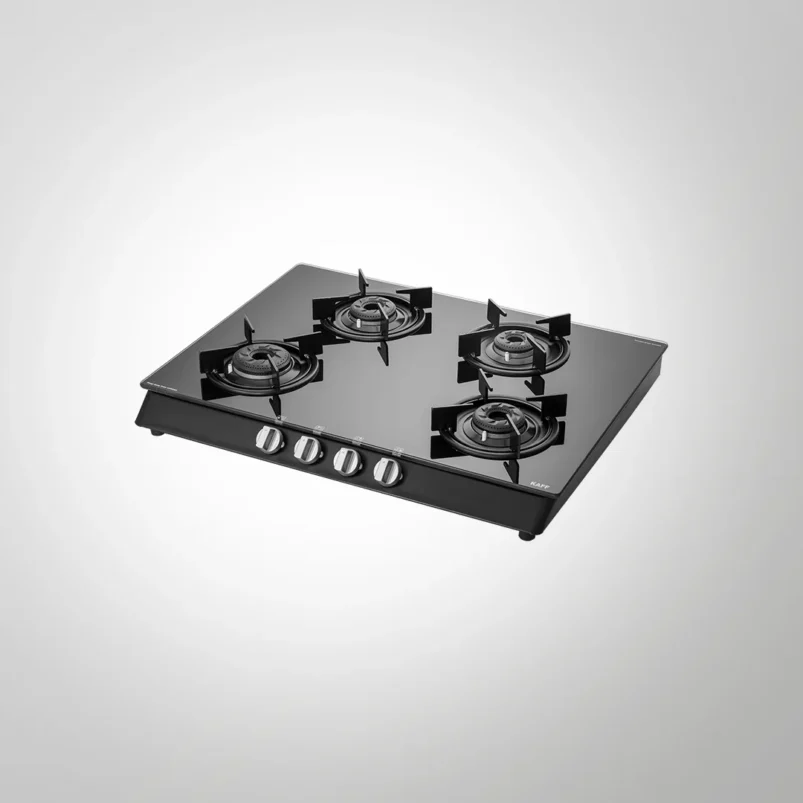 KAFF CBP 69 4B AI CBP 69 4B – Cooktop with Uniquely Designed Brass Burners Coated in Black, Auto Ignition