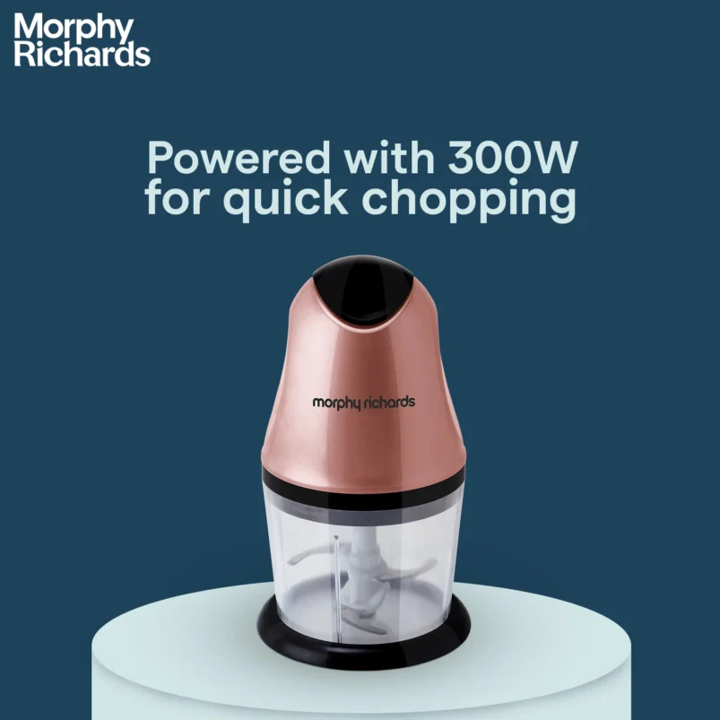 Morphy Richards Mini Chopper 300W (Rose Gold) - Image 5