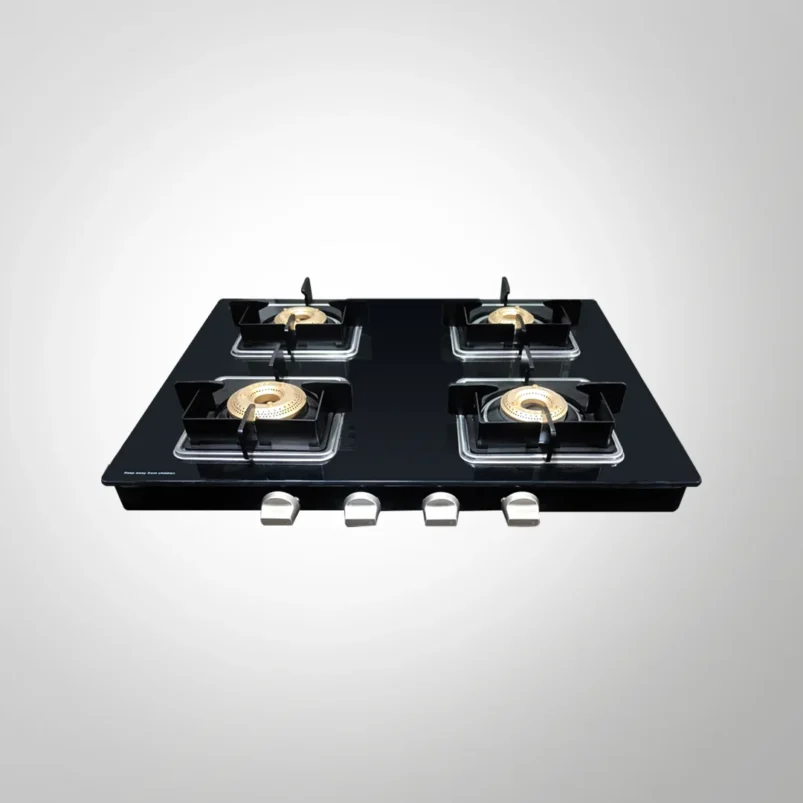 Kaff CTJ 63 4B 4 Burner Cooktop | Slim Glass Top Gas Stove