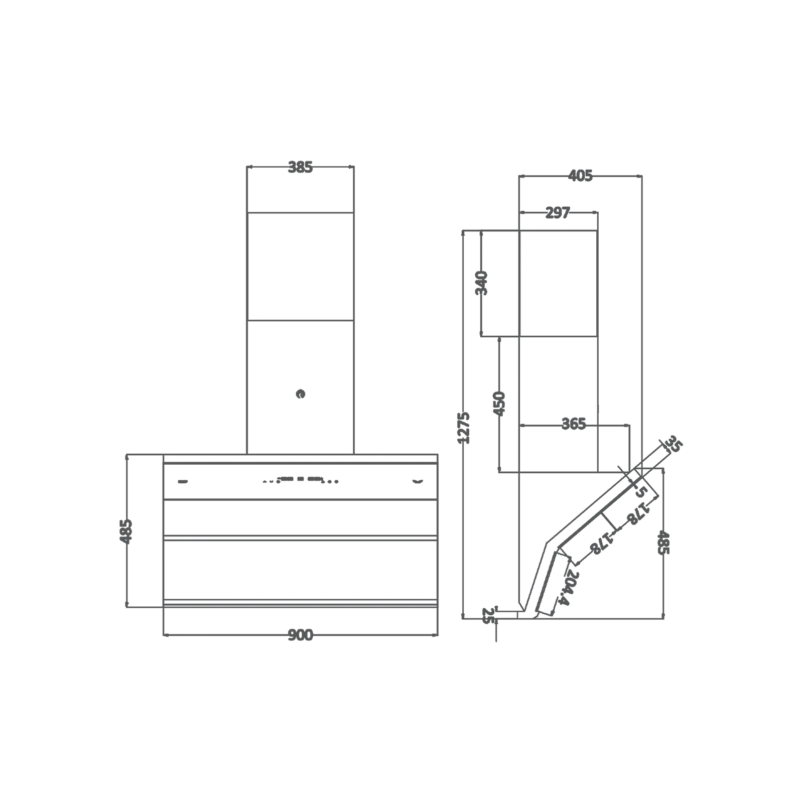 FALCON DX 90 - Energy Saving Chimney with Frosted LED Lights - Image 6
