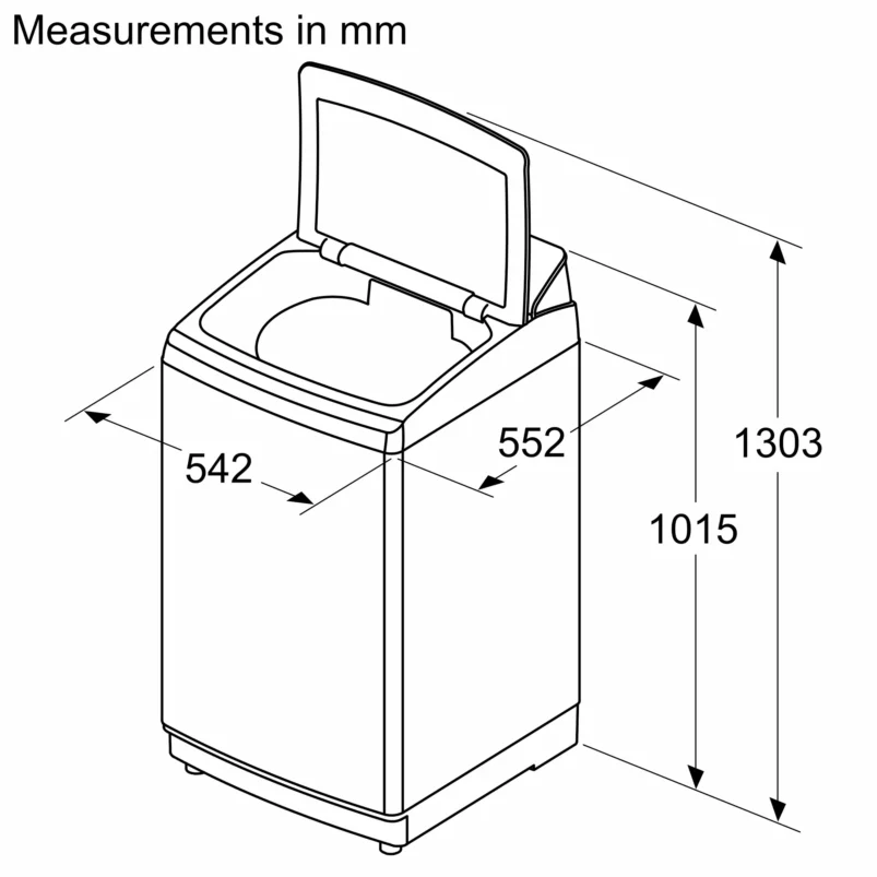 Bosch WOE701D0IN Series 2 washing machine, top loader 680 rpm - Image 6
