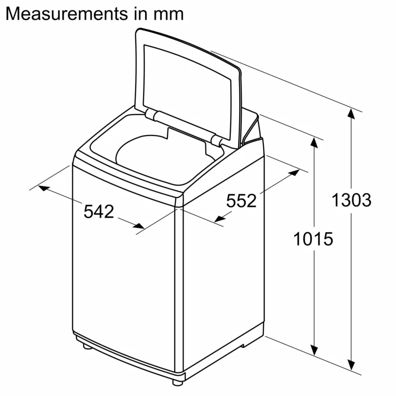 Bosch WOE751D0IN Series 2 washing machine, top loader 680 rpm - Image 6