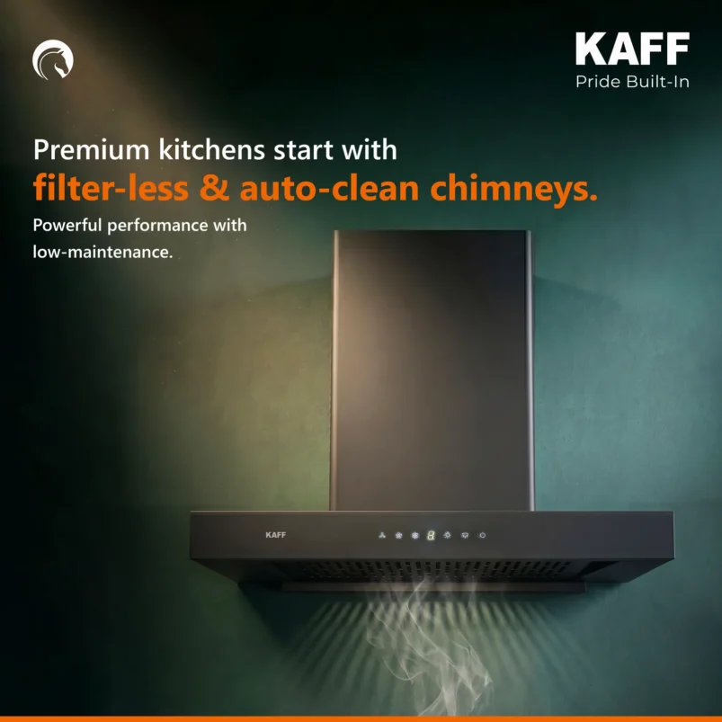 MONTE DHC 60/75/90 – Filter-Less Chimney with Dry Heat Auto Clean, Matt Black Finish - Image 6