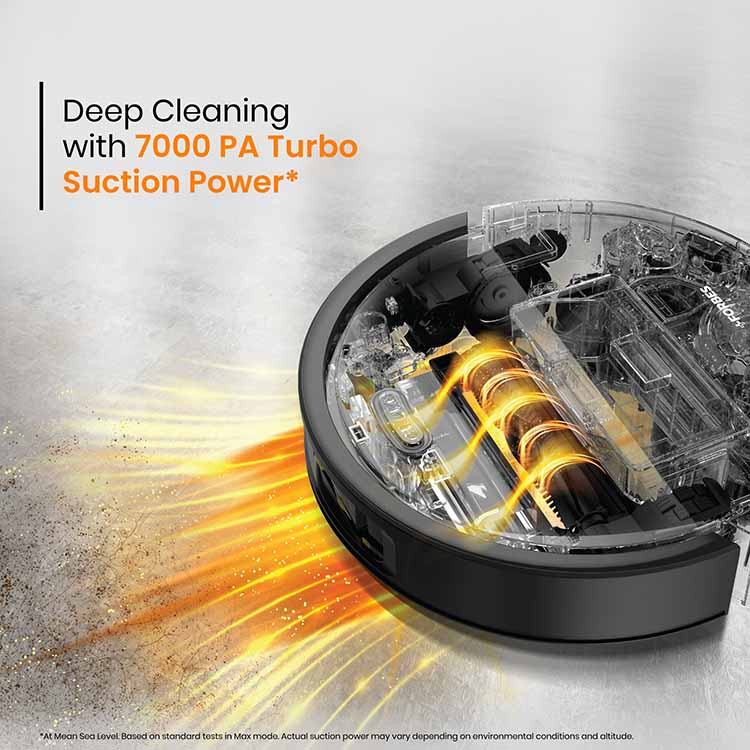 Eureka Forbes Smartclean with Fully Automatic Cleaning Station Robotic Vacuum Cleaner - Image 7