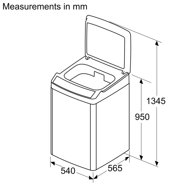 Bosch WOE80AG0IN Series 2 washing machine, top loader 700 rpm - Image 8
