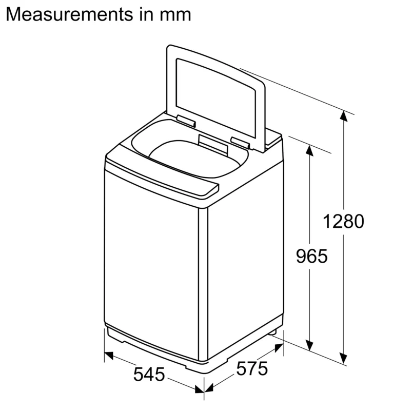 Bosch WOE90EV0IN Series 2 washing machine, top loader 680 rpm - Image 8