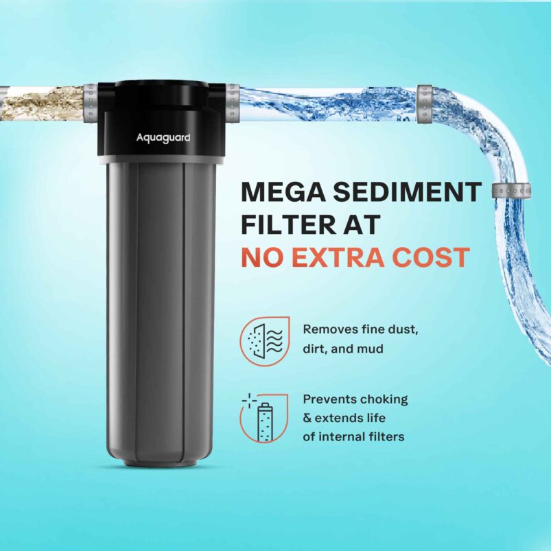 Aquaguard Enrich Booster UV 2X Water Purifier | 2 Year Filter Life | With Mega Sediment Filter - Image 8
