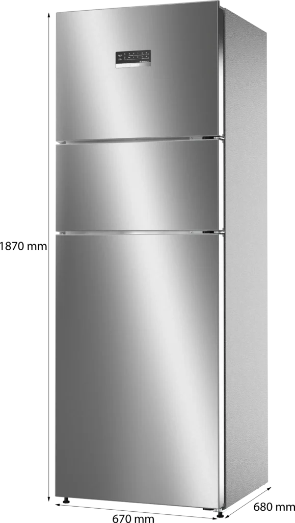 Bosch CMC36K03NI Series 4 free-standing fridge-freezer with freezer at top 187 x 67 cm - Image 9