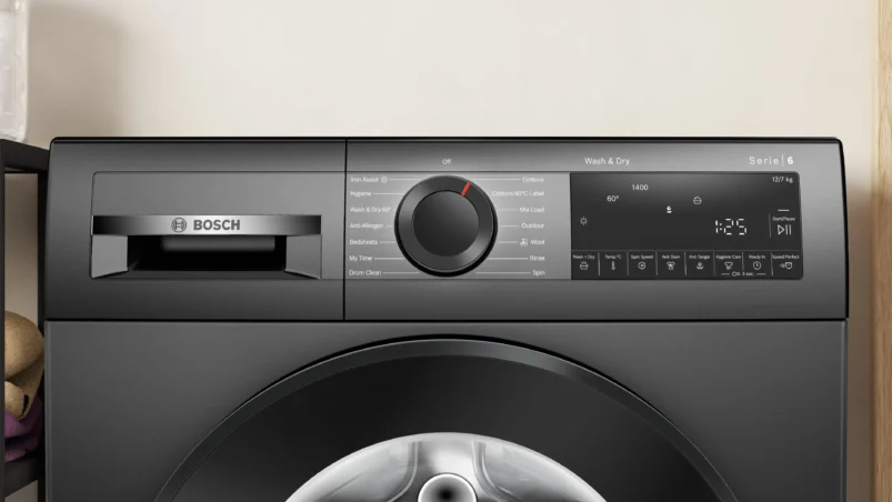 Bosch Series 6 washer dryer 12/7 kg , Cast iron grey - Image 2