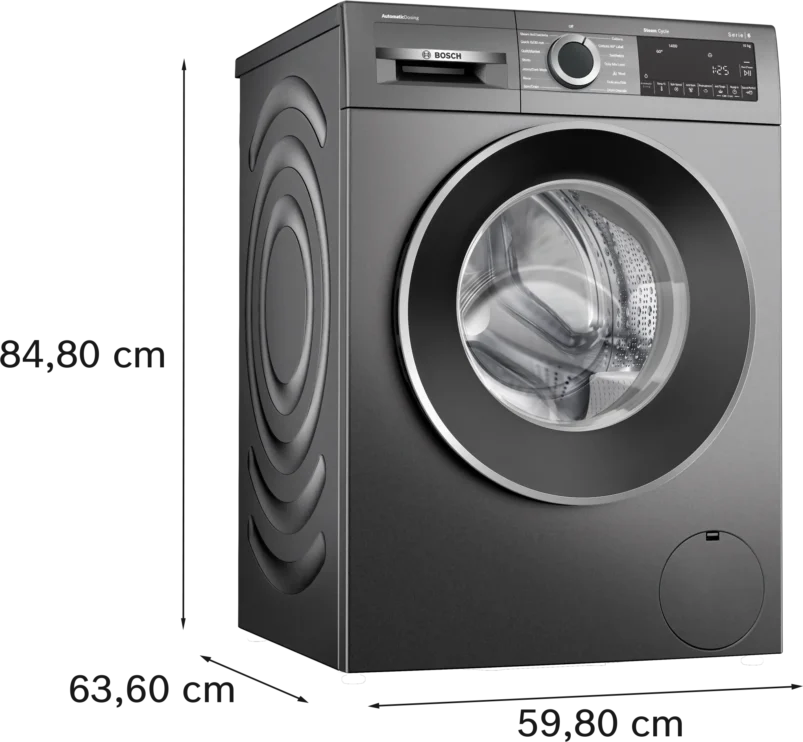 Bosch Series 6 washing machine, front loader 10 kg , Cast iron grey - Image 9
