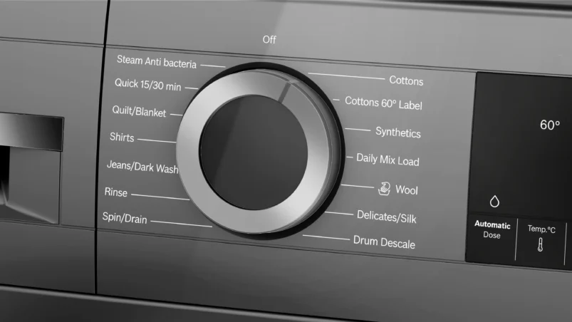 Bosch Series 6 washing machine, front loader 10 kg , Cast iron grey - Image 3