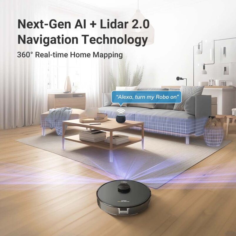 Eureka Forbes Robo LVac Voice Nuo Robotic Vacuum Cleaner - Image 3