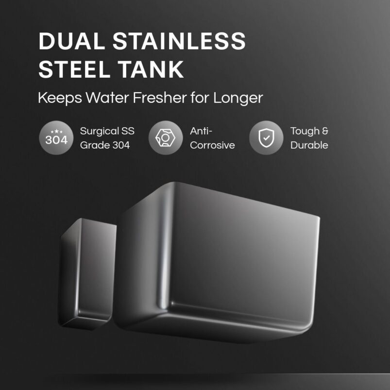 Aquaguard Aspire Blaze Insta WS RO+UV Stainless Steel Hot & Ambient Copper Water Purifier - Image 4