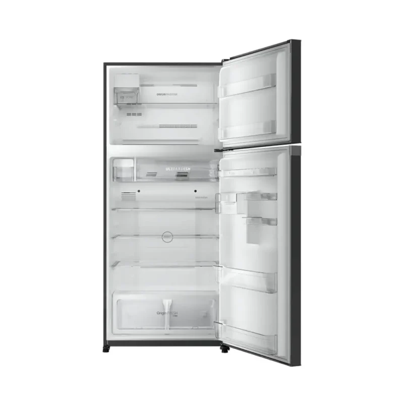 TOSHIBA 608L DOUBLE DOOR REFRIGERATOR BLACK GLASS FINISH, AUTO ICE MAKER - Image 5