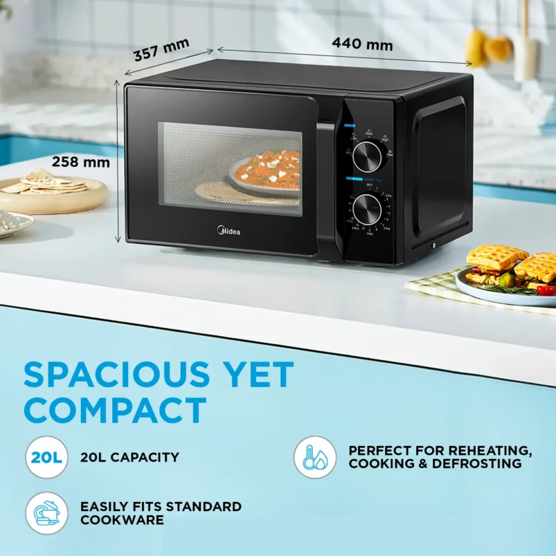 Midea 20 L Solo Microwave Oven Manual (MMO20CXA-ММРЕВК) - Image 6