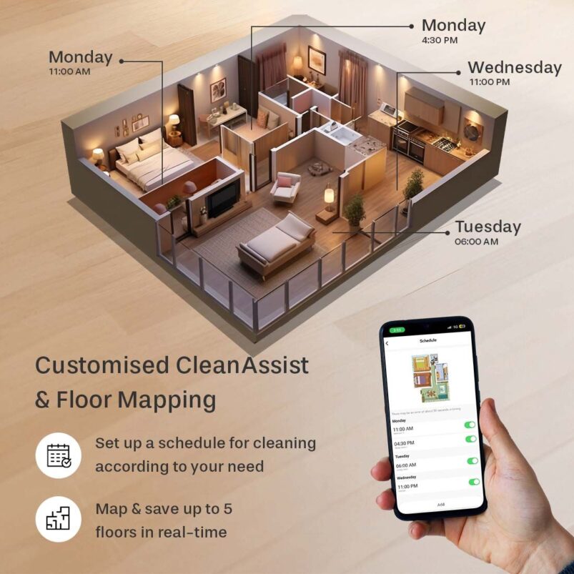 Eureka Forbes Robo LVac Voice Nuo Robotic Vacuum Cleaner - Image 6